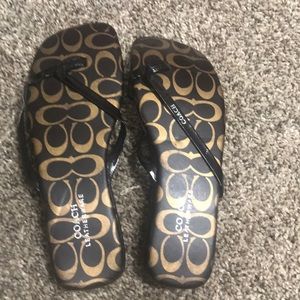 Coach flip flops
